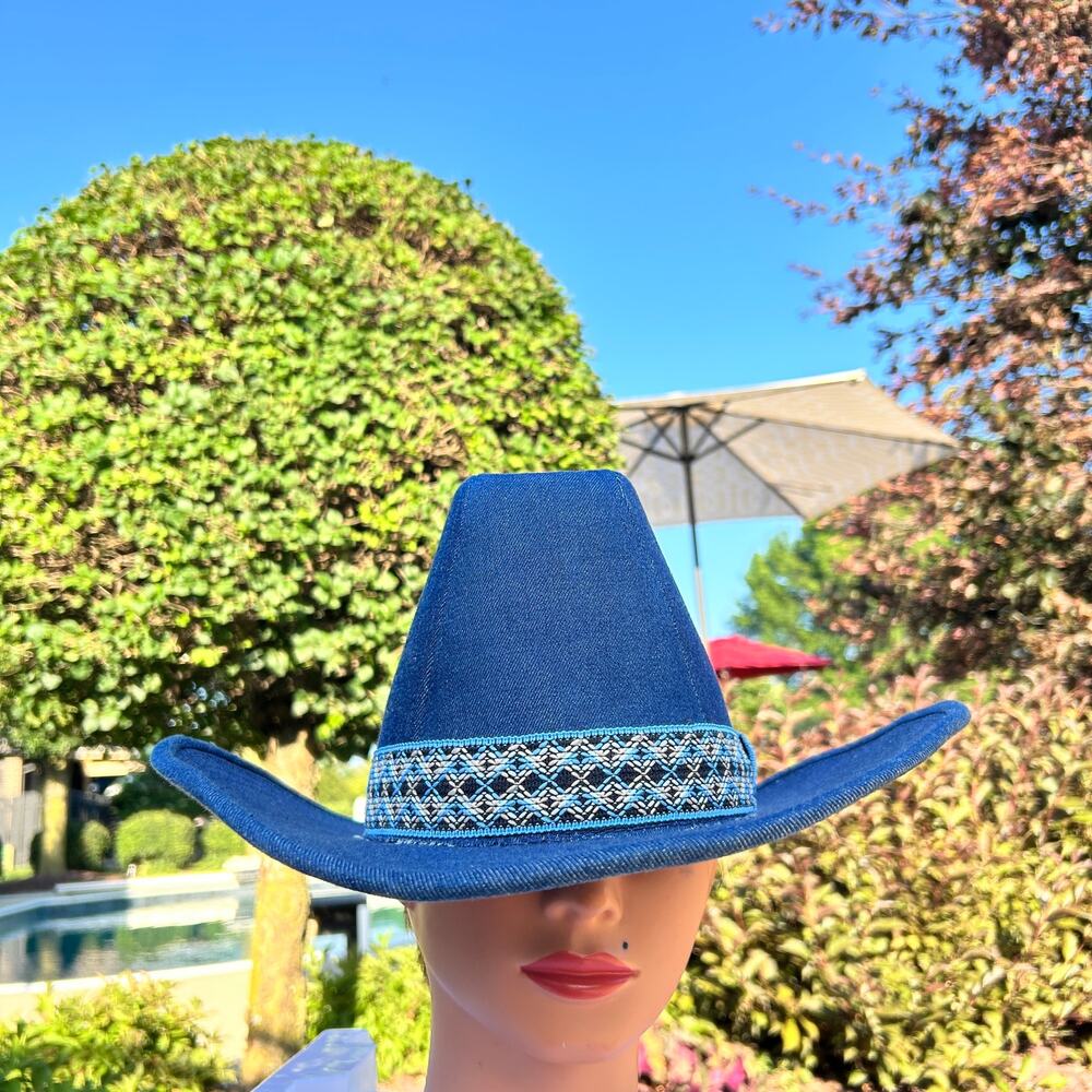1970's YA Youngan Denim Cowboy Hat
Vintage Western